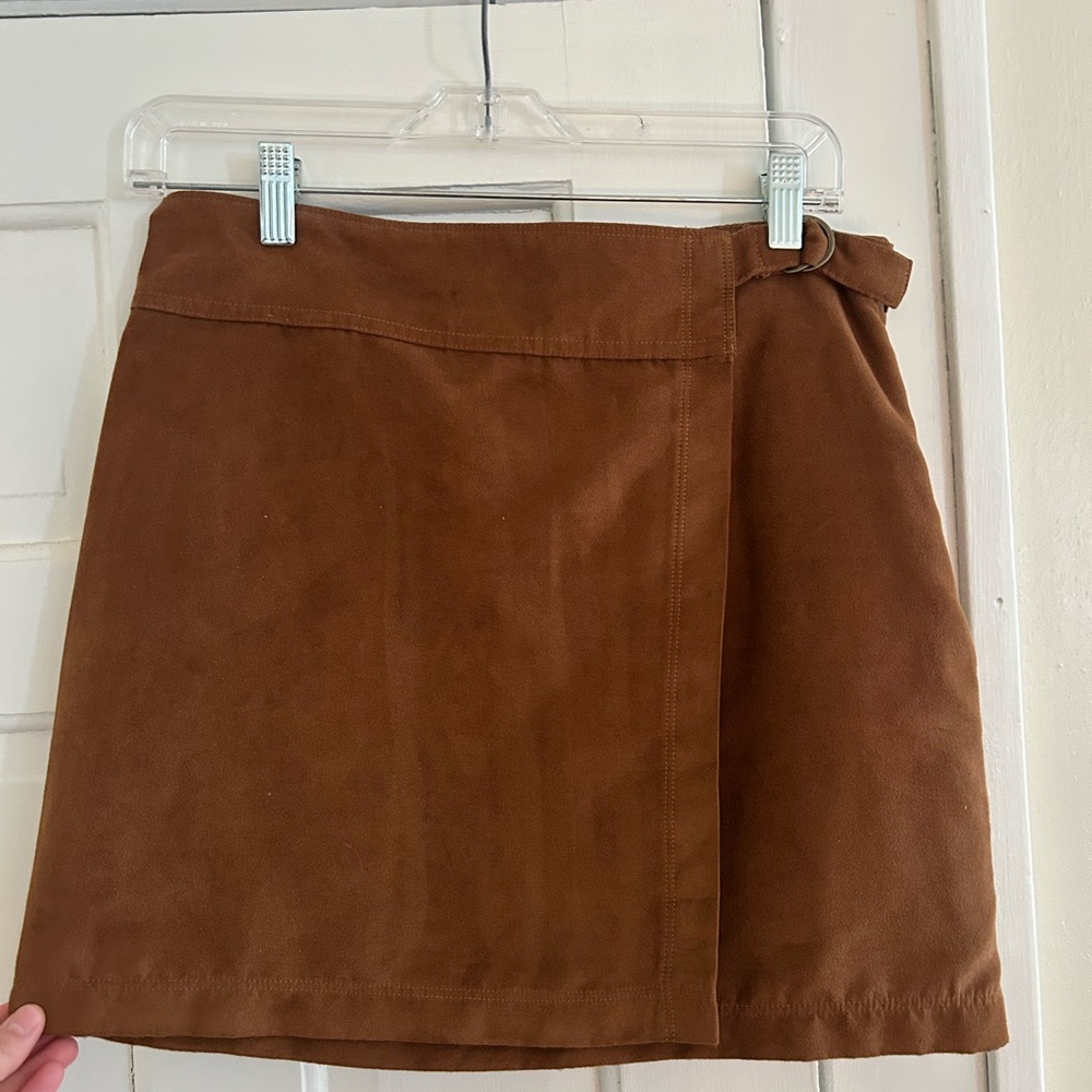 Hollister Brown Wrap Mini Skirt Casual